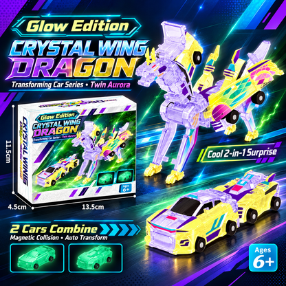 🦄 Crash & Transform Magnetic Cars – 2-in-1 Unicorn Surprise Toy