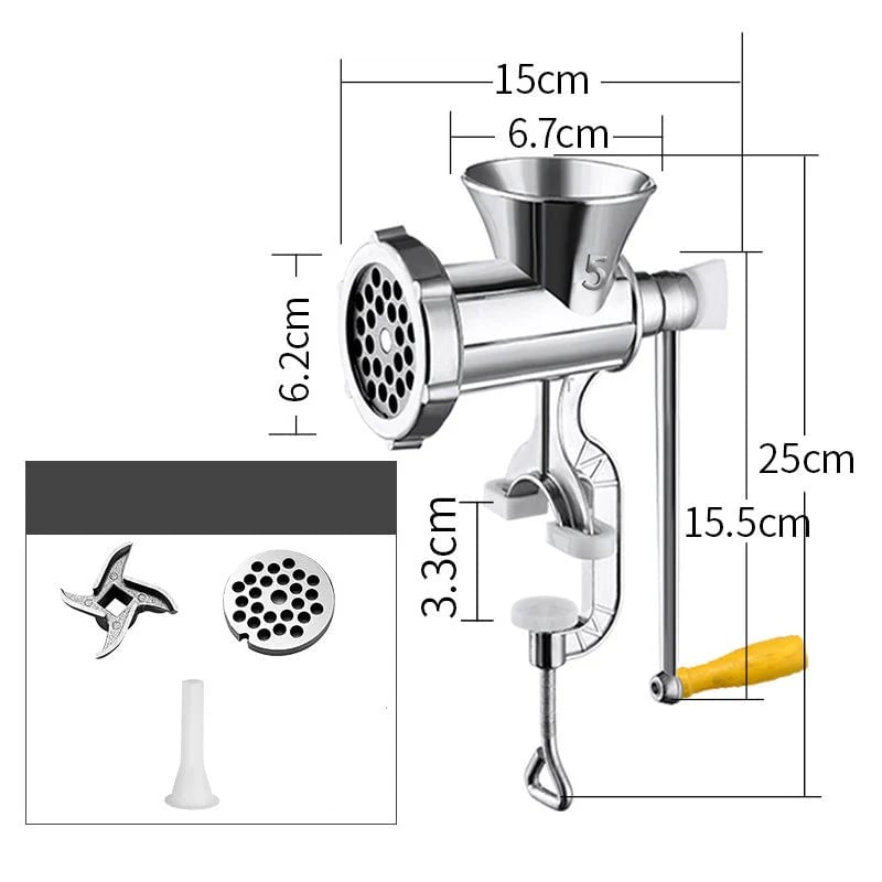 Versatile Meat Grinder with Sausage Filler – for Grinding, Mixing & Filling – Ideal for Homemade Sausages & More 🥩