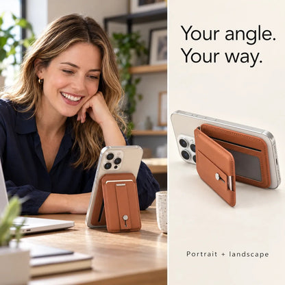 💳Magnetic Wallet Card Holder with Built-in Locator – Works with Apple Find My, RFID Blocking & MagSafe Stand 📱
