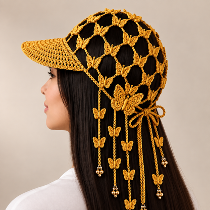 🔥LAST DAY 50% OFF - 🍂 Women’s Handmade Crochet Autumn Baseball Cap