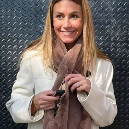 🎄60% OFF NOW! 🎉50K+ SOLD!🎁Cozy Scarf with Hidden Pocket – Warm, Soft & Secure Zipper🧣