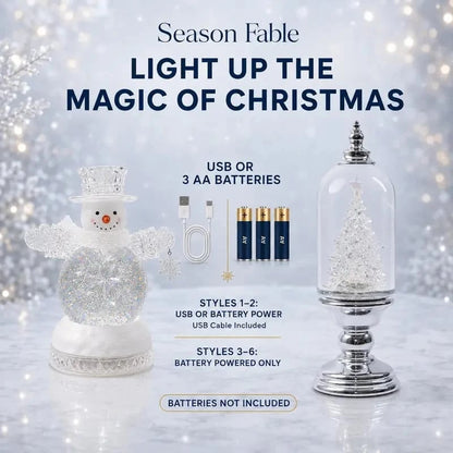 ❄️ Musical Christmas Snow Globe Lantern | Swirling Snow & Warm LED