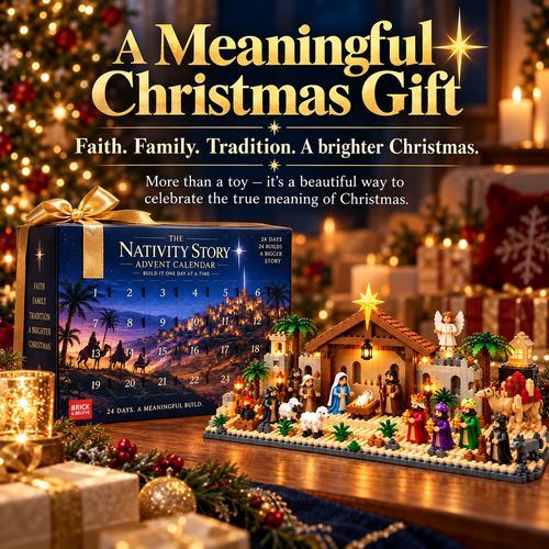 🎄 24-Day Nativity Building Advent Calendar – Build the Christmas Story Day by Day ✨🏠