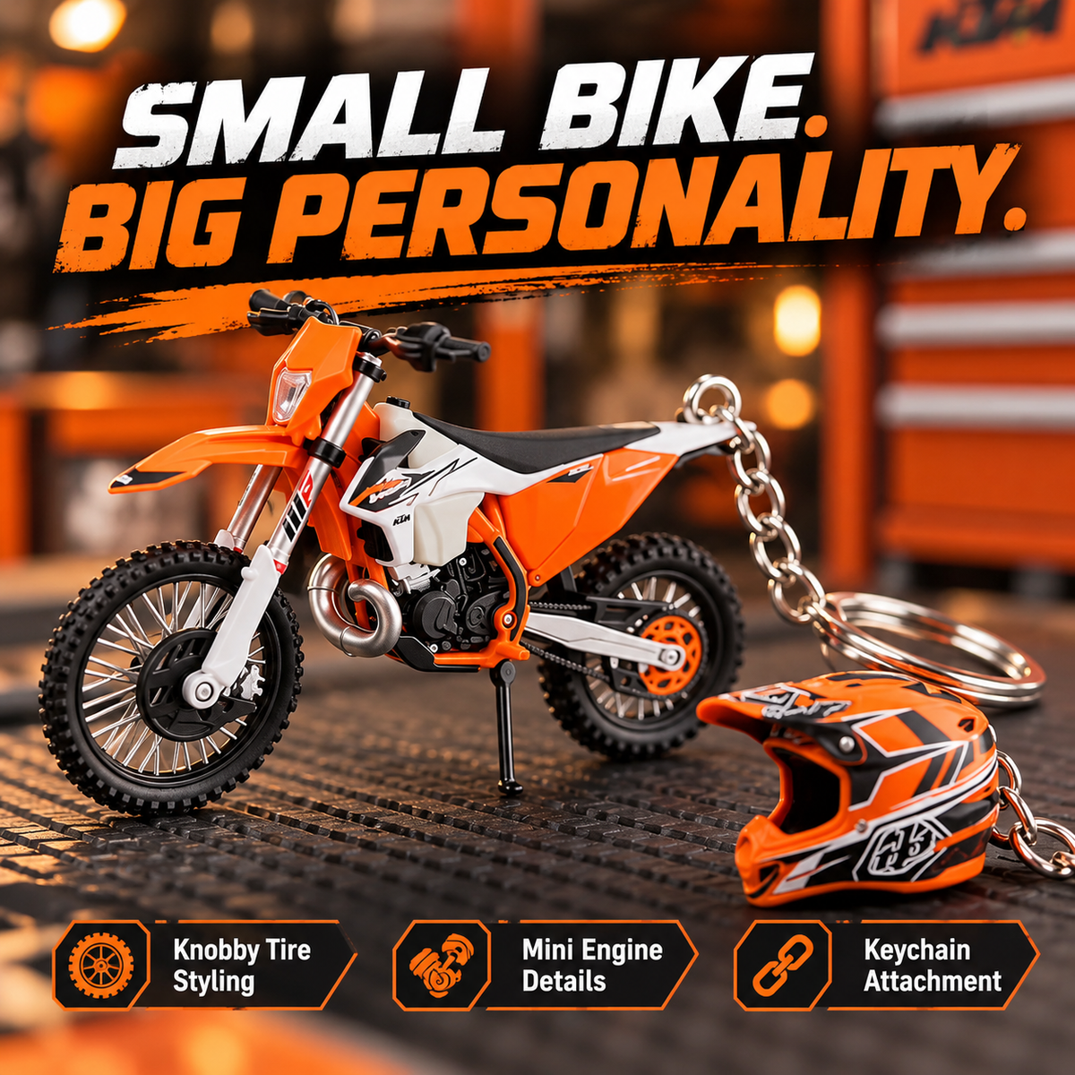 24 Days of Moto – Motocross Advent Calendar with Mini Bike & Helmet Keychains