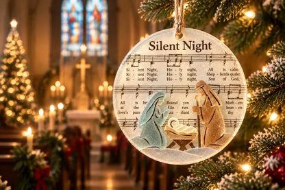 🎶✝️ Sea Glass Christmas Hymn Ornaments