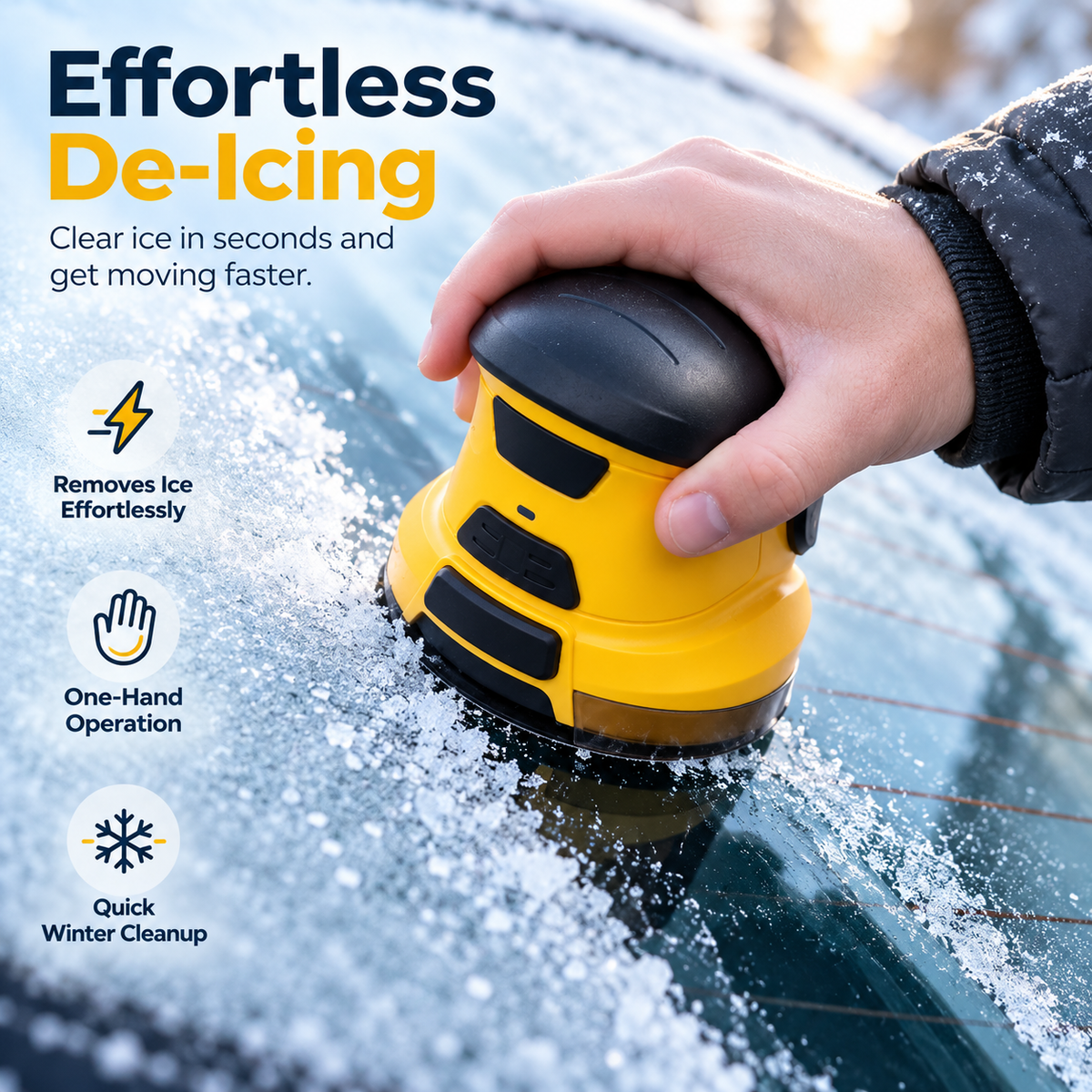 ❄️🚗 Electric Windshield Ice Scraper – Quick & Easy Ice Removal for Frosty Winter Mornings! ⚡