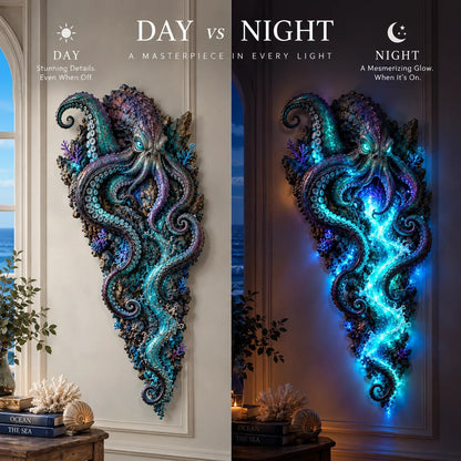 ⏰Limited Stock 50% OFF - 🌊✨ Enchanted Ocean Legends Lighted Wall Décor Collection 🐋🧜‍♀️
