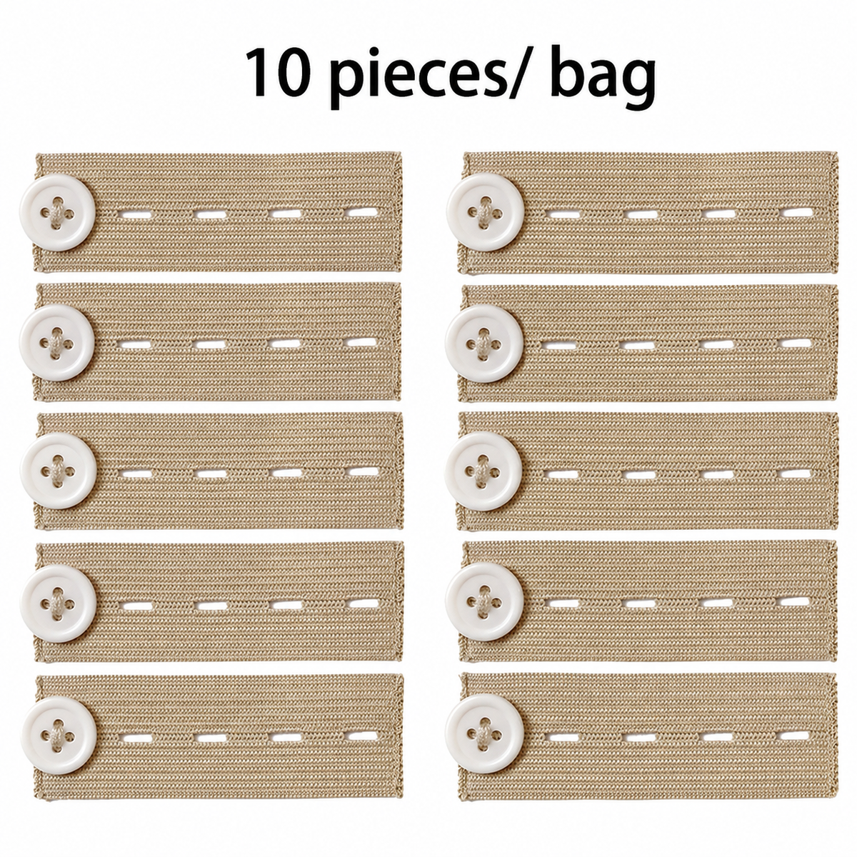 👖 Elastic Waistband Extender Buttons – Adjustable Comfort, 10-Piece Set
