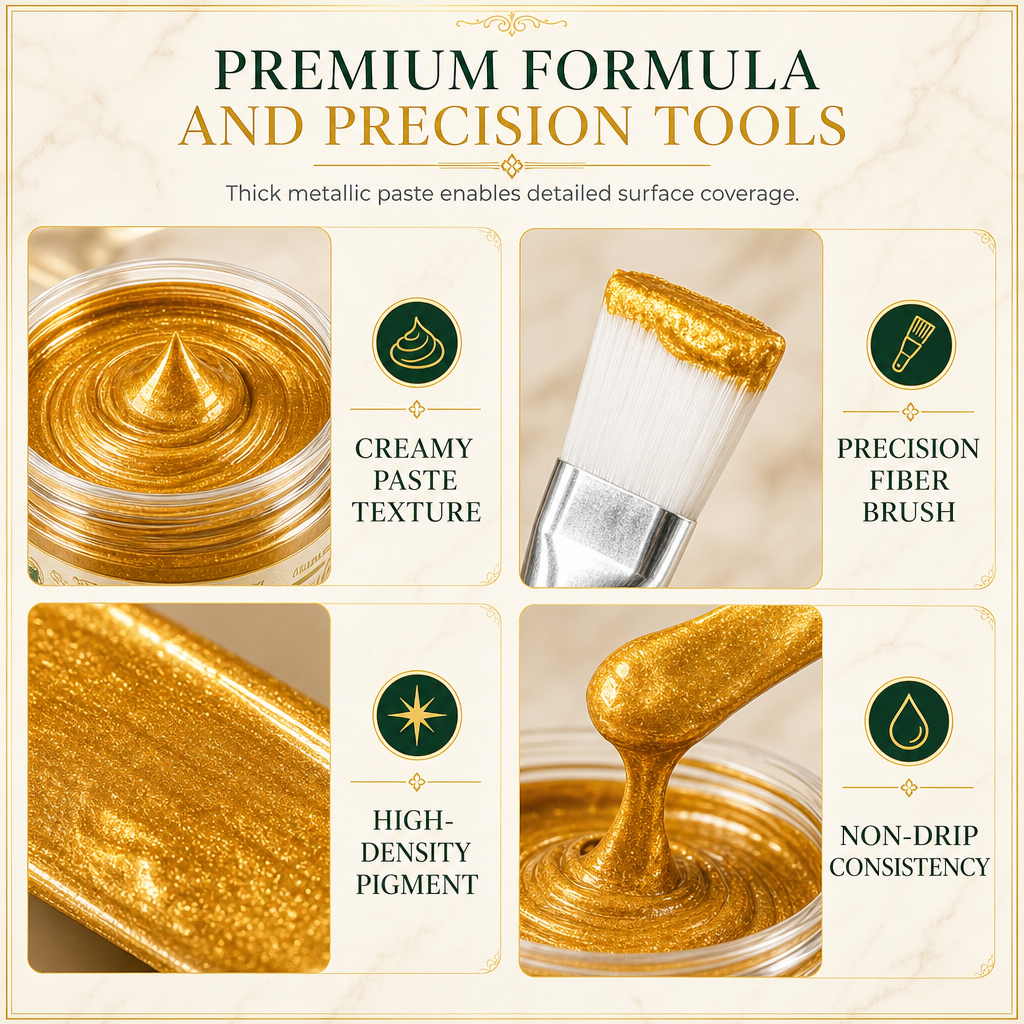 ✨✨ Gold Metallic Restoration Paste – Restore & Refresh Your Home Decor 🎨