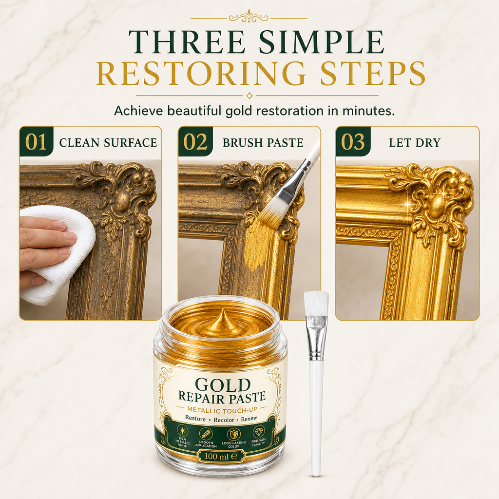 ✨✨ Gold Metallic Restoration Paste – Restore & Refresh Your Home Decor 🎨