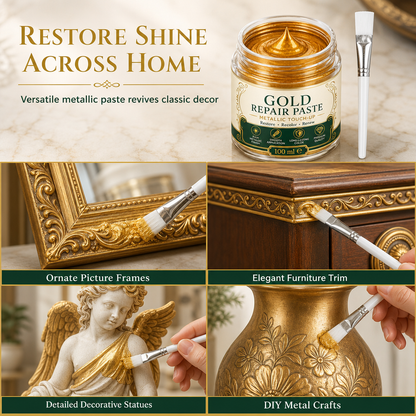 ✨✨ Gold Metallic Restoration Paste – Restore & Refresh Your Home Decor 🎨