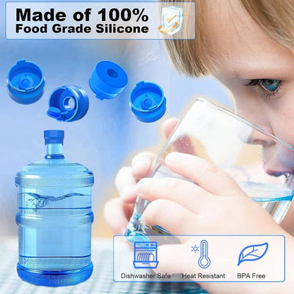 💧 Reusable Silicone Water Container Cap – Flexible Replacement Cover