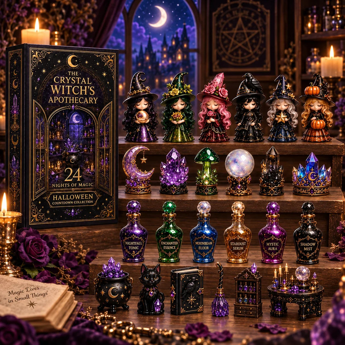 🧙‍♀️24 Days Of Witchy Surprises Advent Calendar | 24 Unique Collectible Witches with Magical Themes