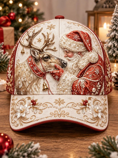 🎄 Christmas Graphic Baseball Cap | 7 Festive Adjustable Styles