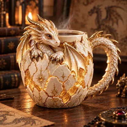 ⏳ Last Day 44% OFF – 🐉 Dragonbound Realms Sculpted Dragon Mug Collection | 6 Fantasy Realm Designs with Raised 3D Dragon Details ☕