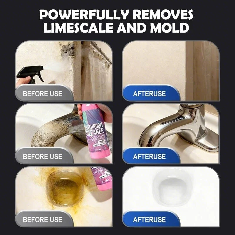 ✨ Bathroom Cleaner: Sparkle in Seconds, No Harsh Fumes✨
