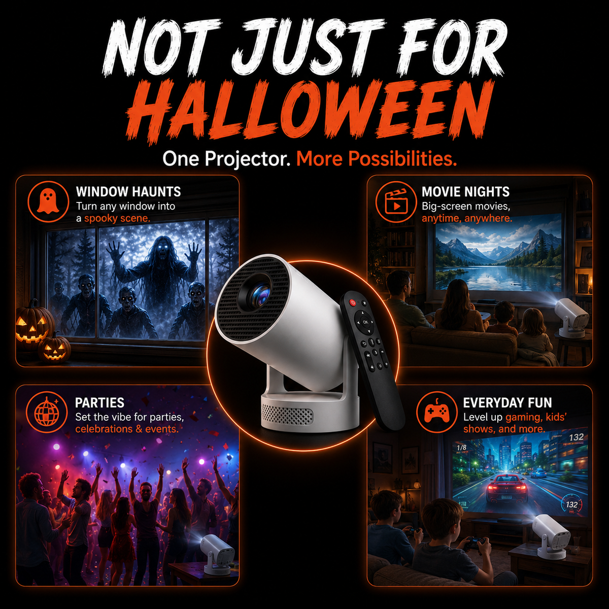 👻Halloween window projector
