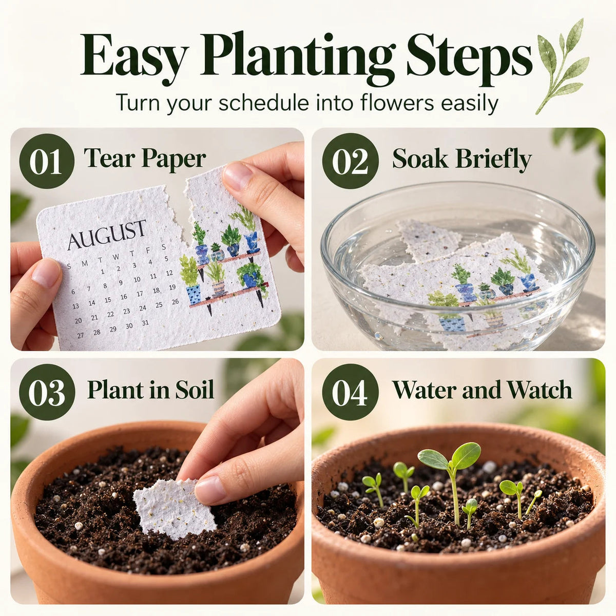 ✨Early Holiday Sale 45% OFF🌱Eco-Friendly Plantable “Timeless” Seed Calendar 2027