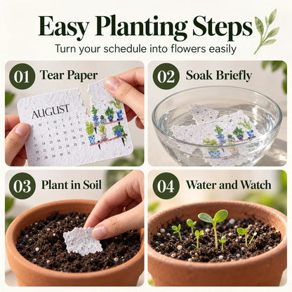 🌱Eco-Friendly Plantable “Timeless” Seed Calendar 2027