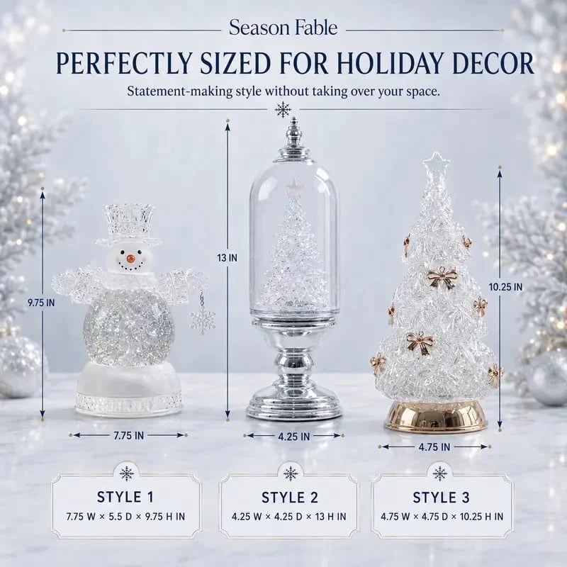 ❄️ Musical Christmas Snow Globe Lantern | Swirling Snow & Warm LED