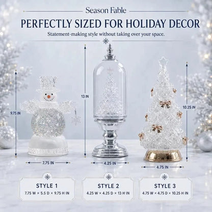 ❄️ Musical Christmas Snow Globe Lantern | Swirling Snow & Warm LED