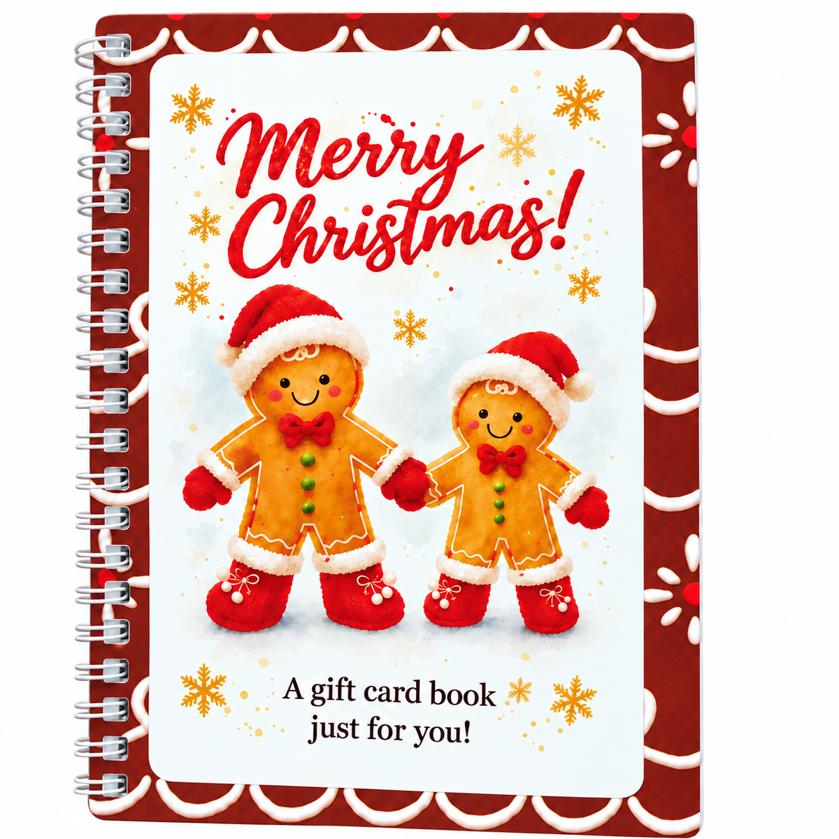 🎁70% OFF!!!-Ready for Christmas!🎅Christmas Gift Card Book, DIY Spiral-Bound Christmas Gift Card Holder Book🎁Personalized Xmas Gifts for Family, Festive & Party Supplies