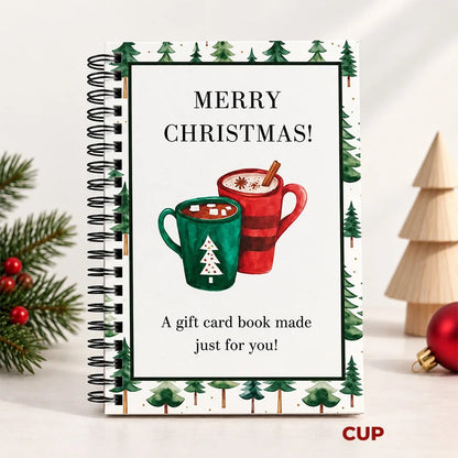 🎁70% OFF!!!-Ready for Christmas!🎅Christmas Gift Card Book, DIY Spiral-Bound Christmas Gift Card Holder Book🎁Personalized Xmas Gifts for Family, Festive & Party Supplies
