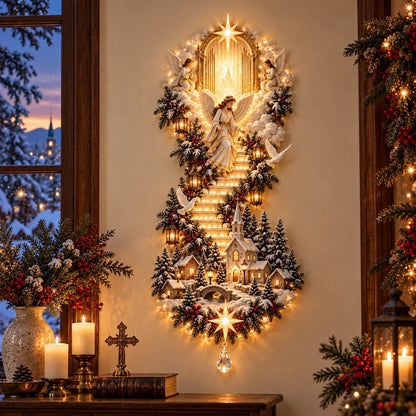 ✝️ Jesus Light Of Heaven Christmas Wall Hanging