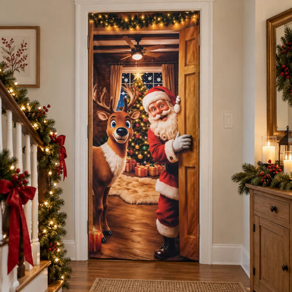 🔥Last Day Promotion 60% OFF💥2026 Christmas Front Door Decoration Cover
