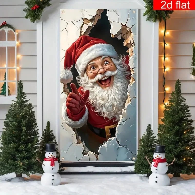🔥Last Day Promotion 60% OFF💥2026 Christmas Front Door Decoration Cover