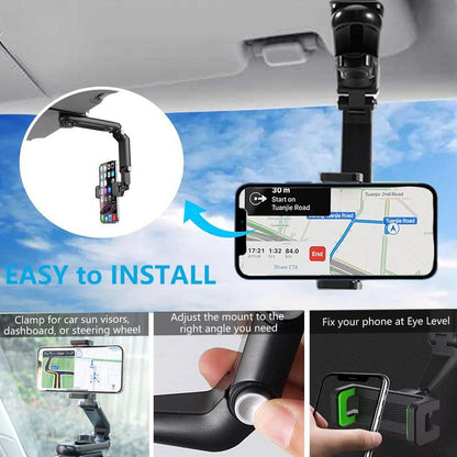 📱1080° Adjustable Car Sun Visor Phone Holder!!!