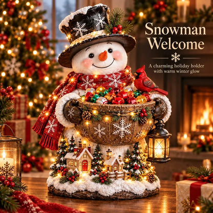 🎅 5-in-1 Festive Lighted Candy Bowl Collection – Christmas Tabletop Decor