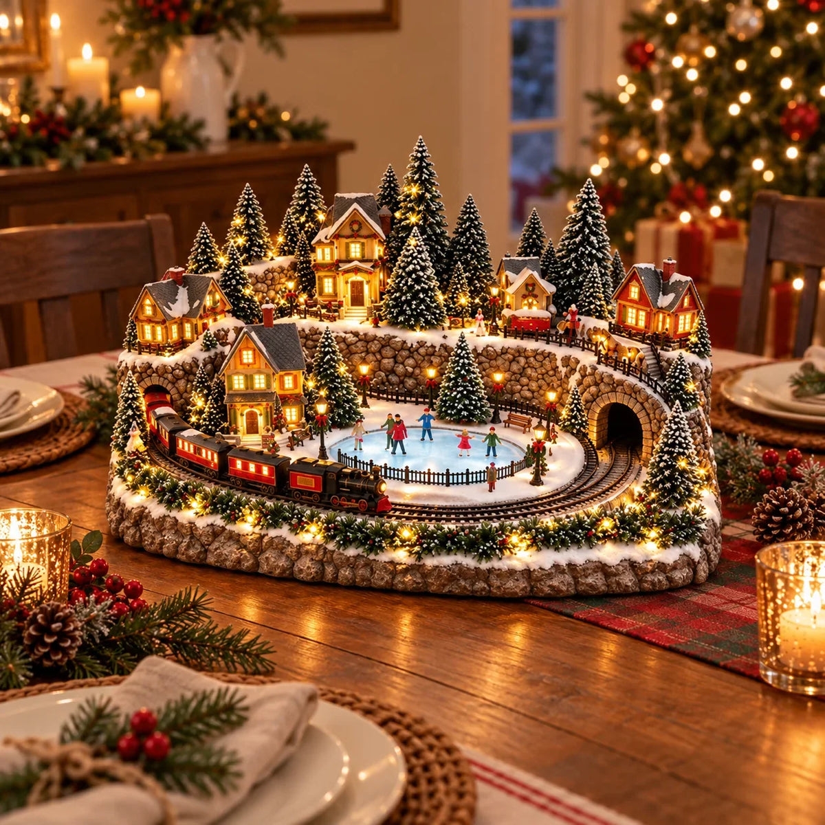 🔥 Lighted & Animated Christmas Village Collection-✨Same as the video
