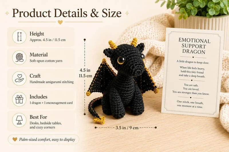 🐲💕emotional Support Dragon Pocket Buddy