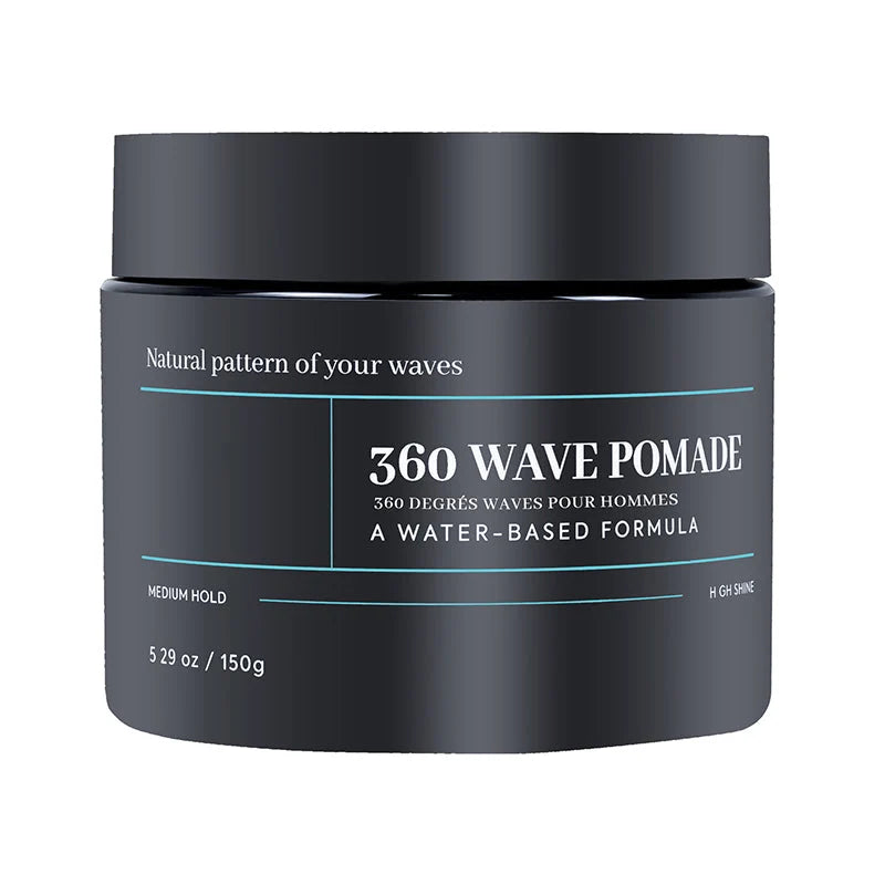 🌊💈✨Wave Pomade Medium Hold Water Based High Shine Hair Wax