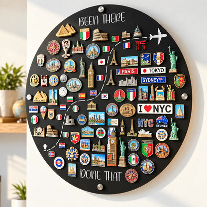 ✈️ Travel Memories Magnet Board – Display the Places You Love