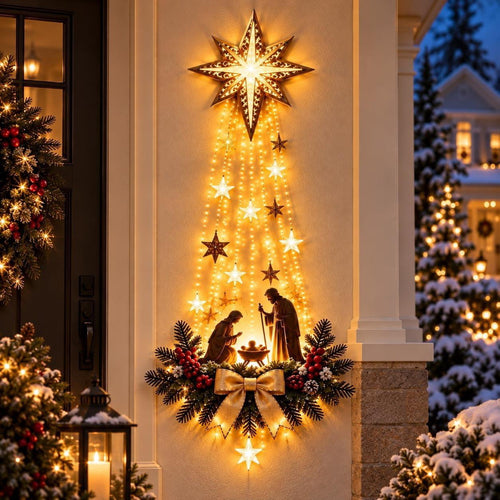 Light-emitting birth scene wall decoration