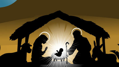 Light-emitting birth scene wall decoration