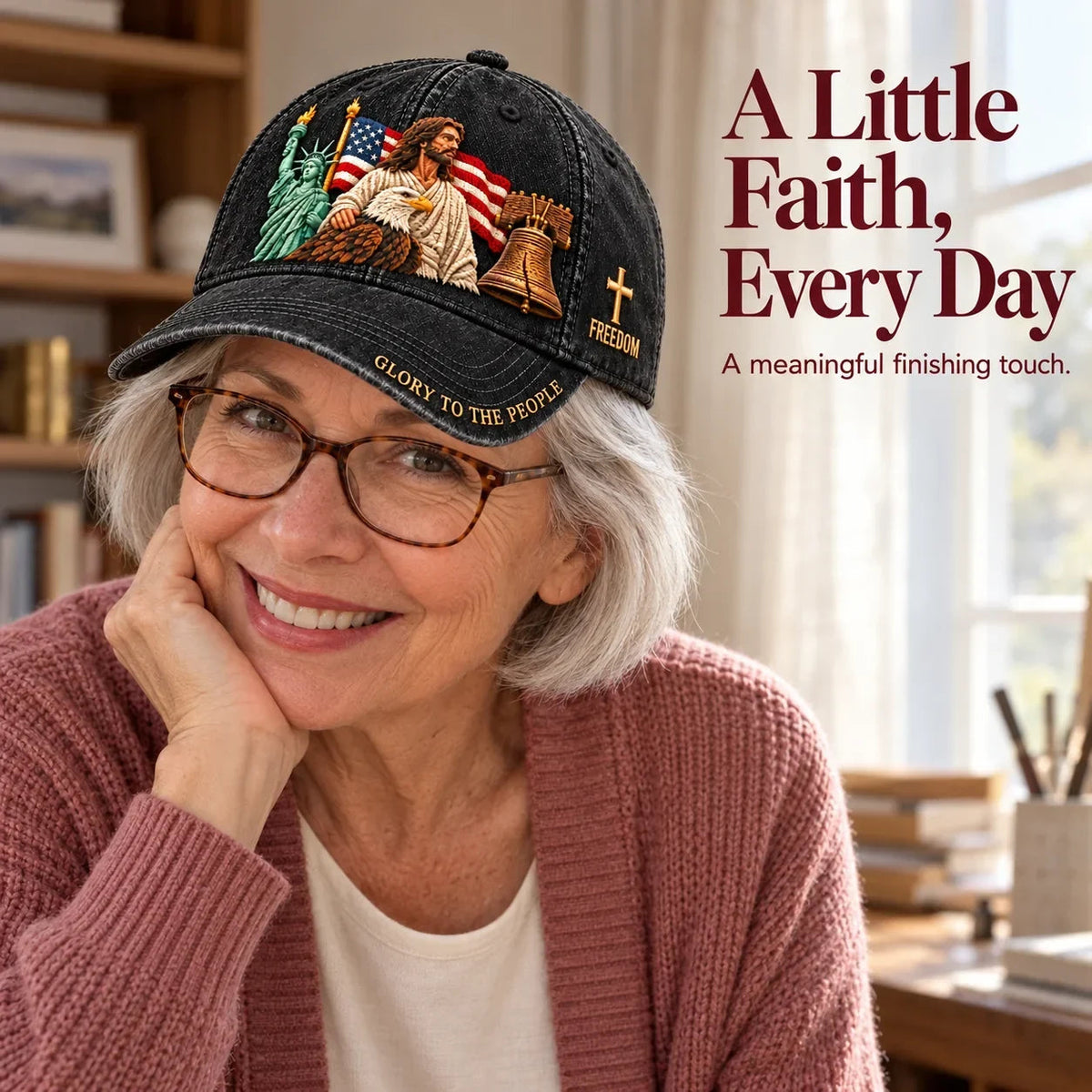 ✝️🇺🇸 Faith & Freedom American Heritage Cap