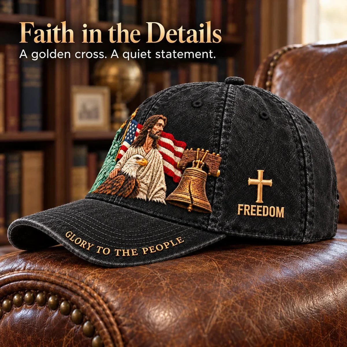 ✝️🇺🇸 Faith & Freedom American Heritage Cap