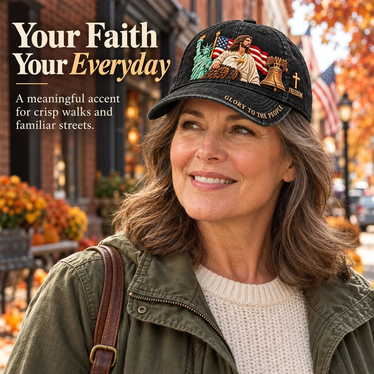 ✝️🇺🇸 Faith & Freedom American Heritage Cap