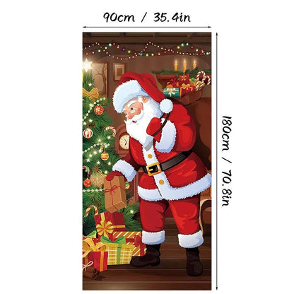 🎄Christmas Door Cover For Instant Holiday Decor✨