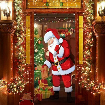 🎄Christmas Door Cover For Instant Holiday Decor✨