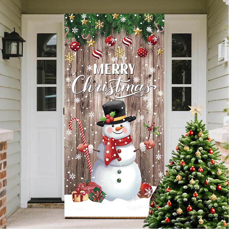 🎄Christmas Door Cover For Instant Holiday Decor✨