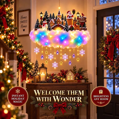 Magical Christmas Glow Cloud Wall Hanging