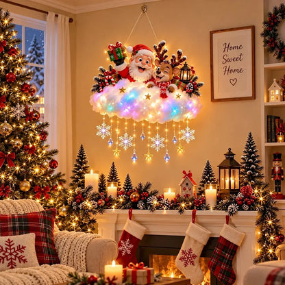 Magical Christmas Glow Cloud Wall Hanging