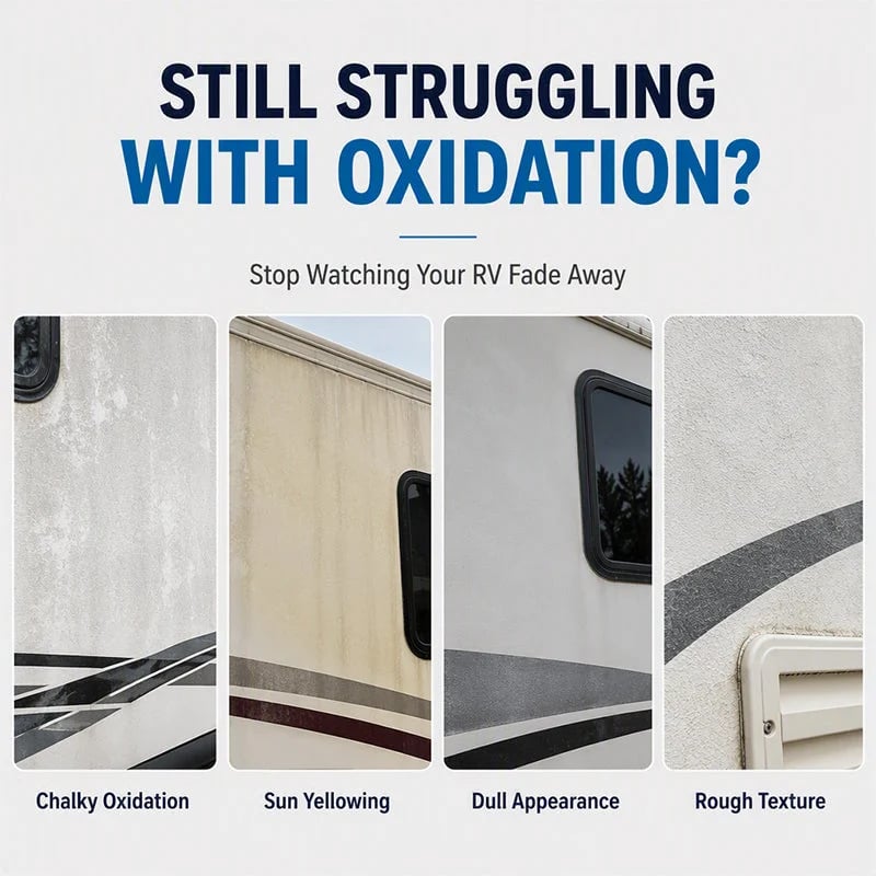 💯 RV Fiberglass Gloss Oil Shine Restorer