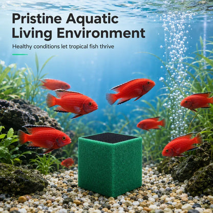 🥳2026 Hot Sale🐠💧 49% Off! Activated Carbon Filter Cube – Honeycomb Filtration Clears Cloudy Water, Removes Odors. Anti-crumble Block For Crystal-clear Aquarium! 🛡️✅