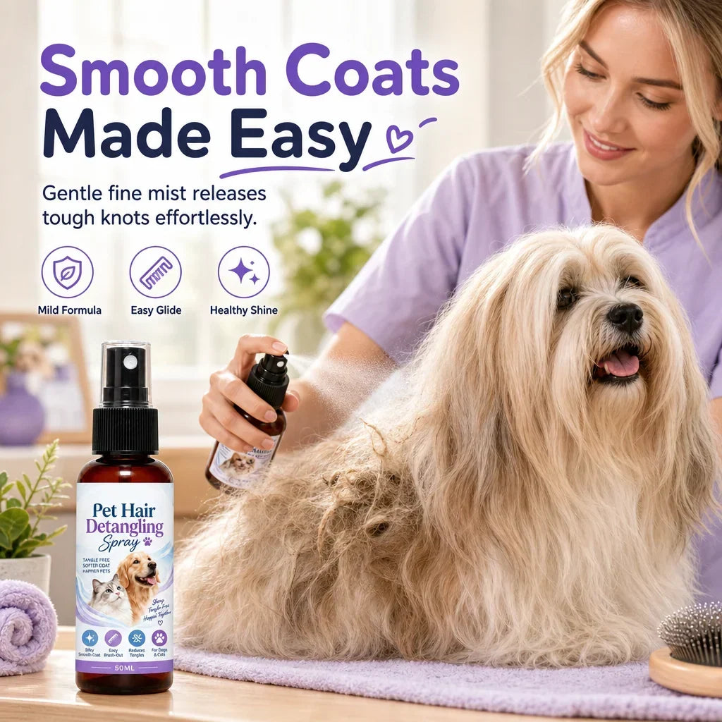 🐾 Ontklit- en verzorgingsspray voor huisdieren