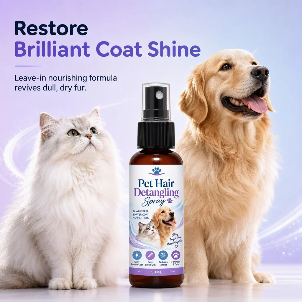 🐾 Ontklit- en verzorgingsspray voor huisdieren